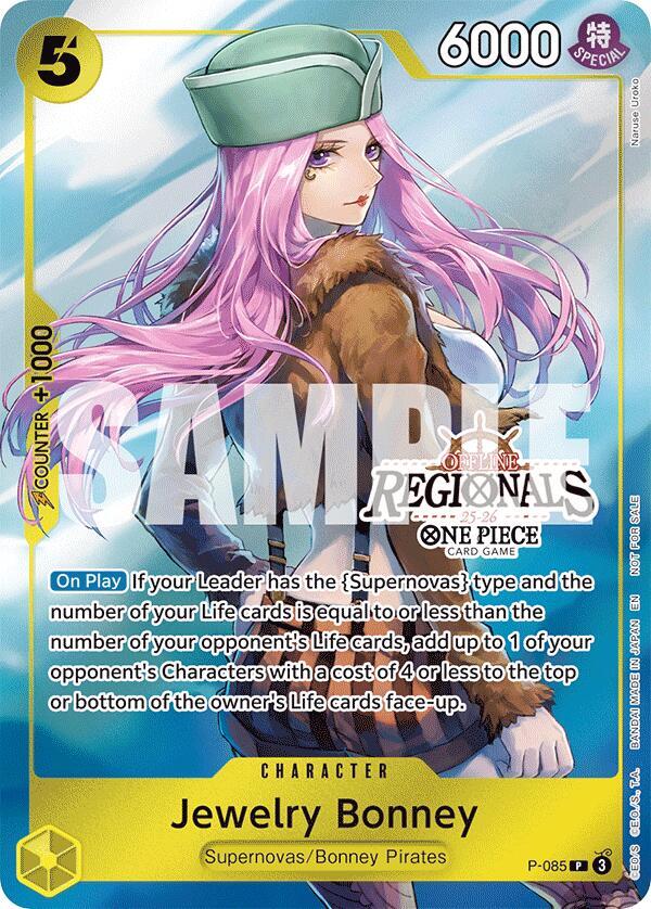 Jewelry Bonney (Offline Regional Participation Pack 2025 Vol.2) P-085 card from One Piece Promotion Cards