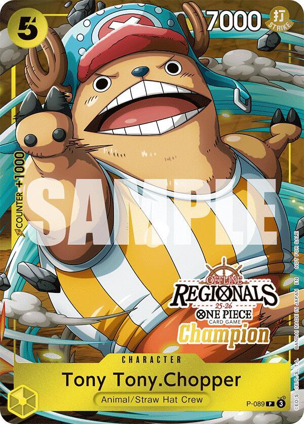 Tony Tony.Chopper (Offline Regional Champion Card Set 2025 Vol.2) P-089 card from One Piece Promotion Cards