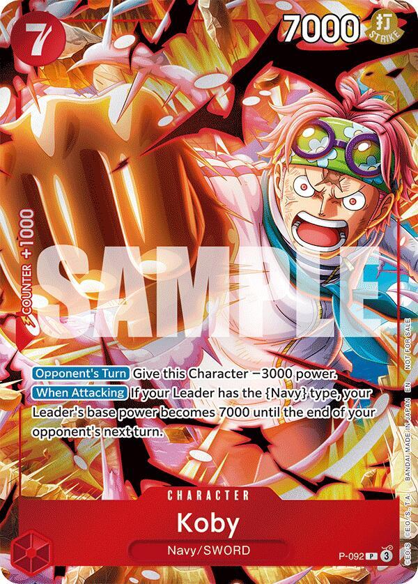 Koby (Event Pack Vol. 7) P-092 card from One Piece Promotion Cards