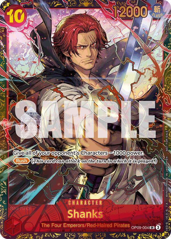 Shanks (Championship 25-26 Offline Regionals Season 2) OP09-004 card from One Piece Promotion Cards