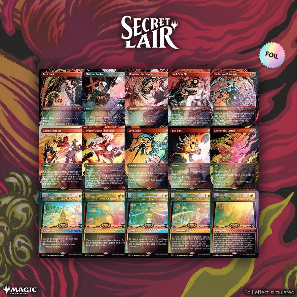 Secret Lair Drop: Burn ‘Em All Bundle - Rainbow Foil Edition sealed product from Secret Lair Drop Series