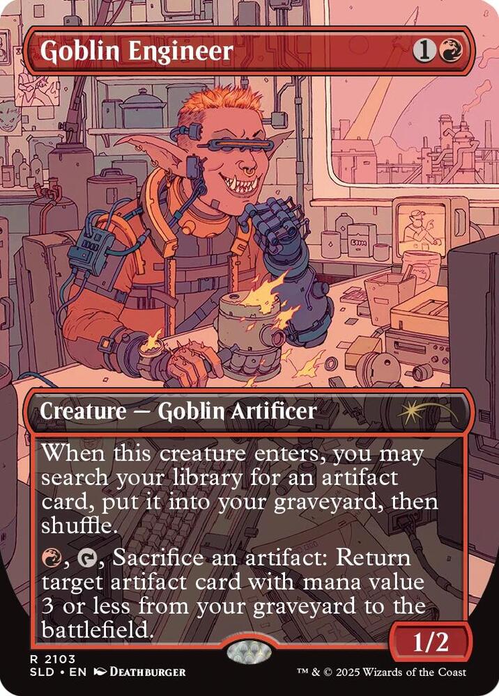 Goblin Engineer 2103 card from Secret Lair Drop Series
