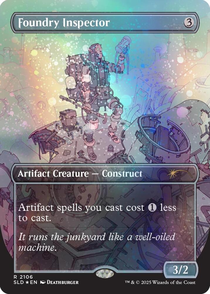Foundry Inspector (Galaxy Foil) 2106 card from Secret Lair Drop Series