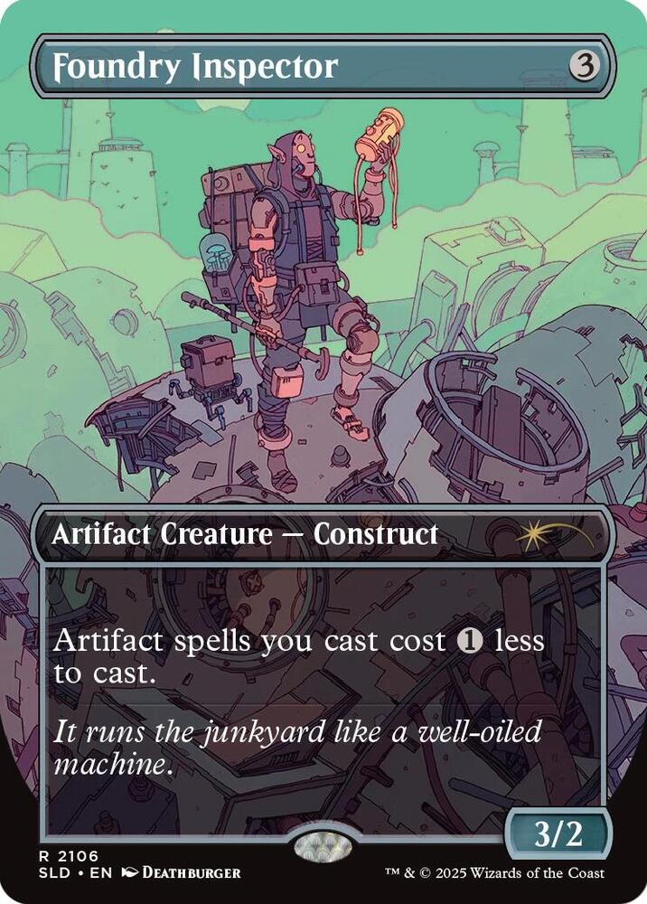 Foundry Inspector 2106 card from Secret Lair Drop Series