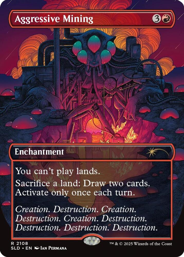 Aggressive Mining 2108 card from Secret Lair Drop Series