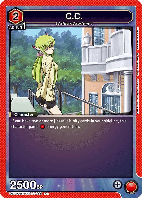 C.C. (Box Topper Foil) UEX03BT/CGH-2-065 card from UEX03BT: CODE GEASS: Lelouch of the Rebellion Vol.2
