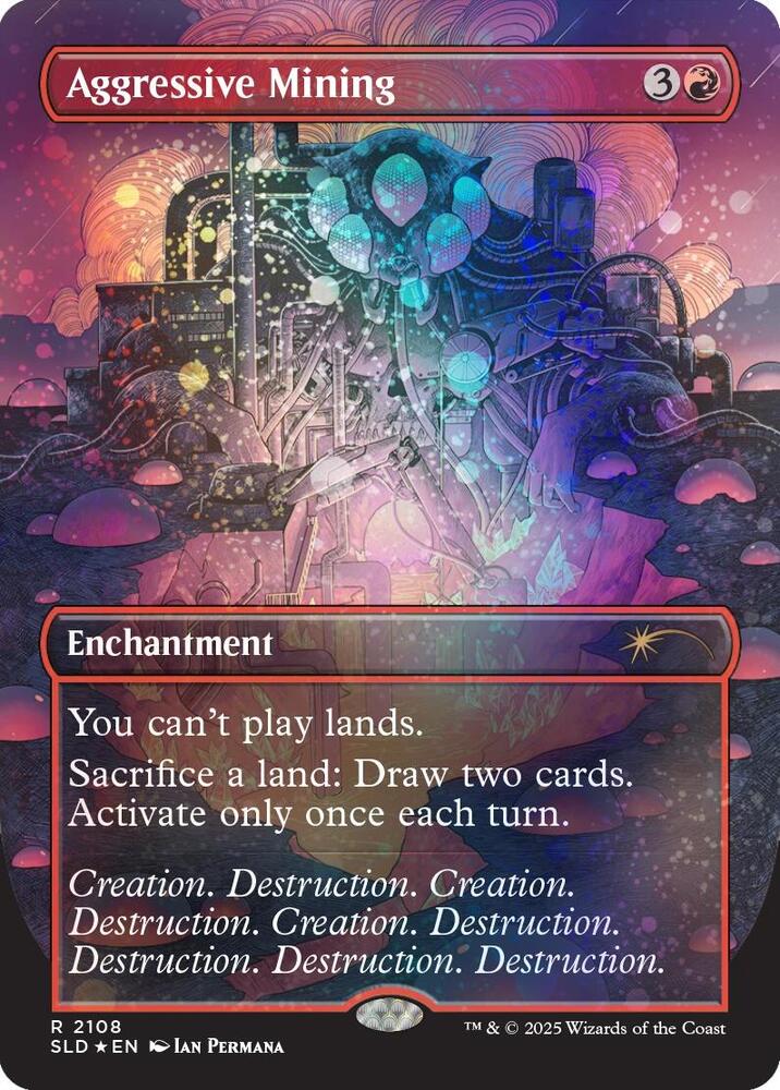 Aggressive Mining (Galaxy Foil) 2108 card from Secret Lair Drop Series