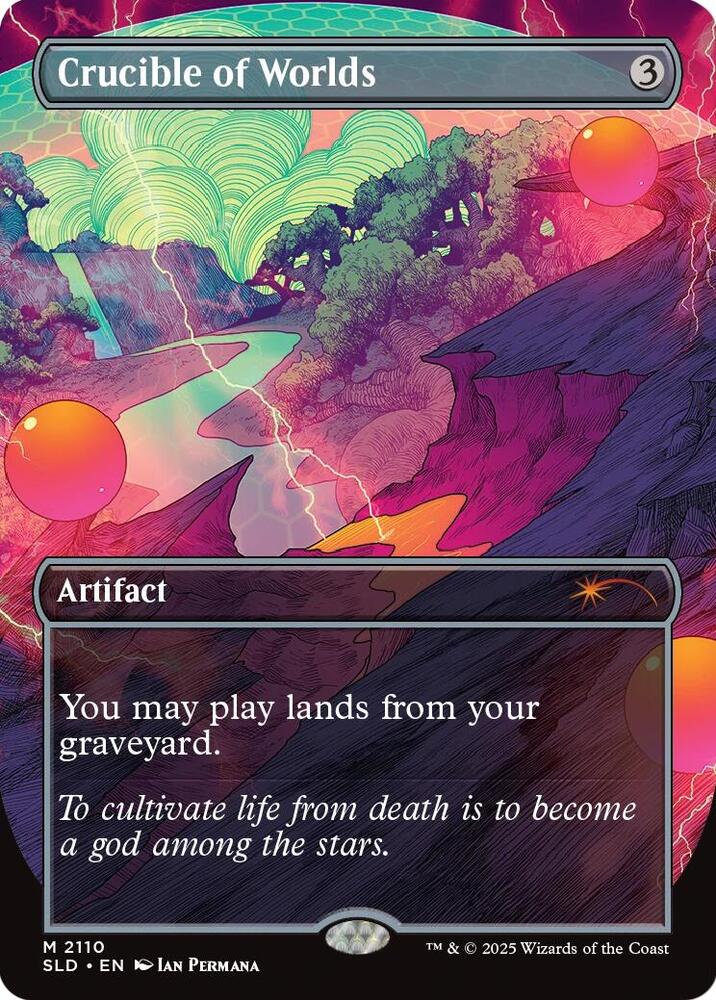 Crucible of Worlds 2110 card from Secret Lair Drop Series