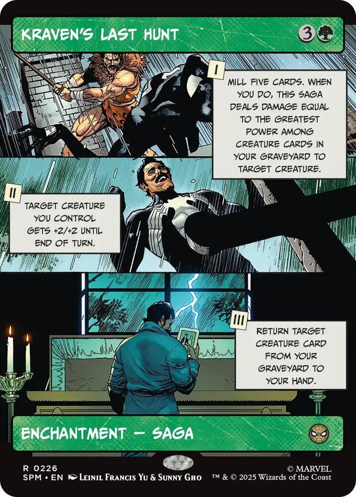 Kraven's Last Hunt (Borderless) 226 card from Marvel's Spider-Man