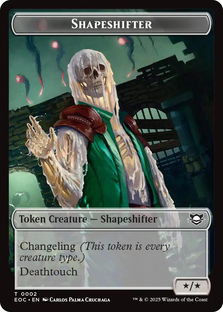 Shapeshifter // Golem Double-Sided Token 2 // 13 card from Commander: Edge of Eternities