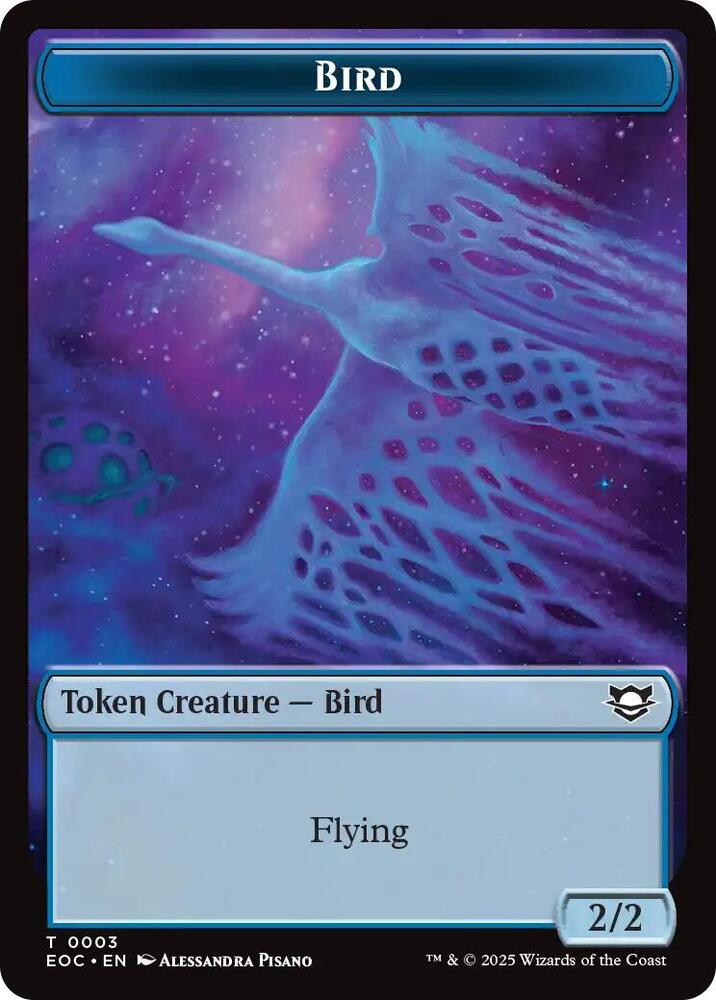 Bird // Pest Double-Sided Token 3 // 9 card from Commander: Edge of Eternities