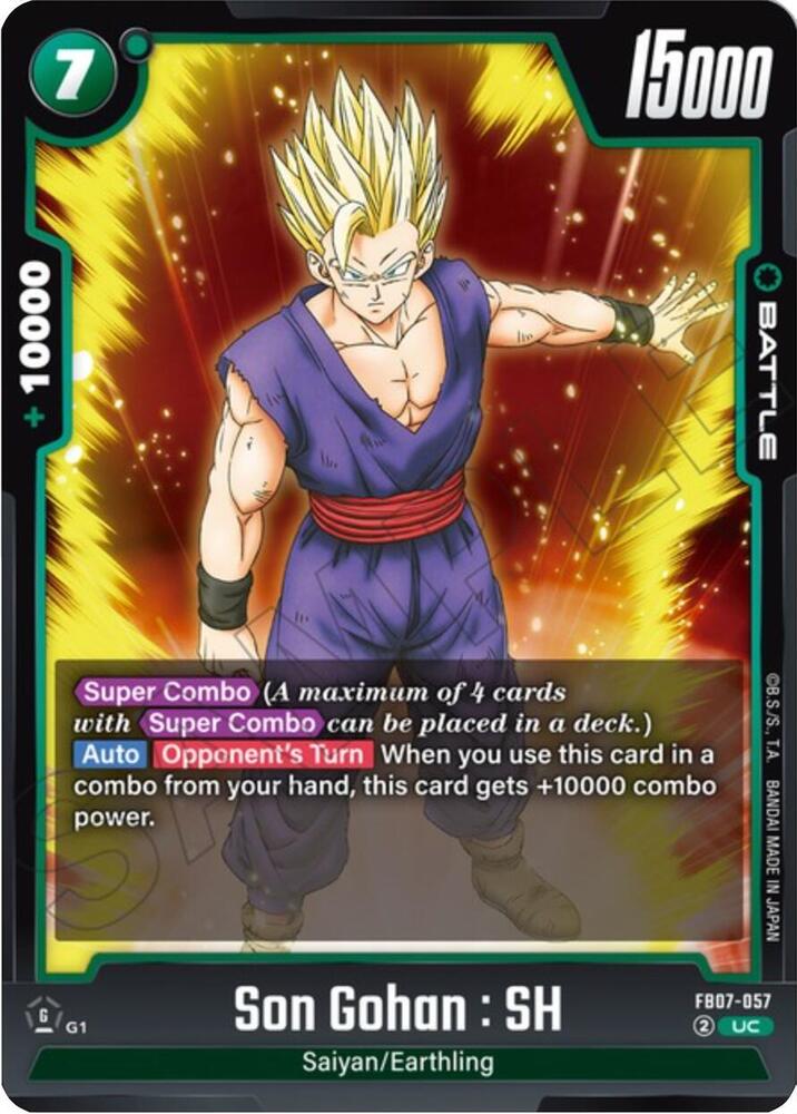 Son Gohan : SH FB07-057 card from Wish For Shenron