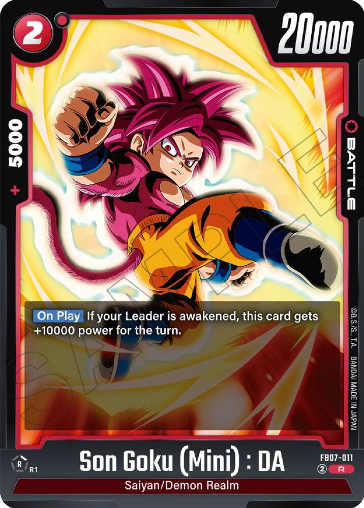Son Goku (Mini) : DA FB07-011 card from Wish For Shenron