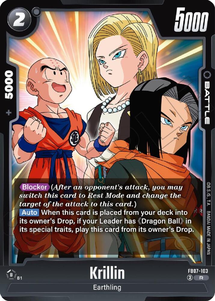 Krillin FB07-103 card from Wish For Shenron