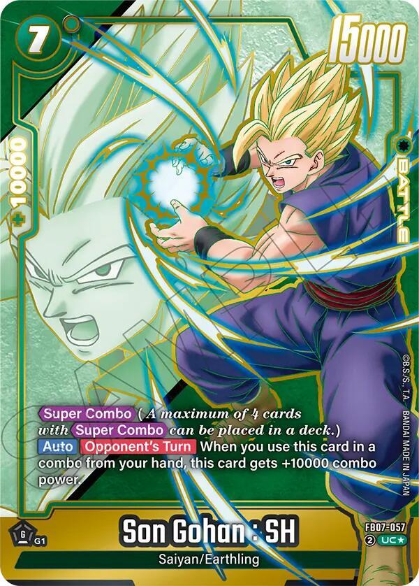 Son Gohan : SH (Alternate Art) FB07-057 card from Wish For Shenron