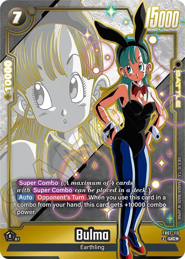 Bulma (Alternate Art) FB07-113 card from Wish For Shenron