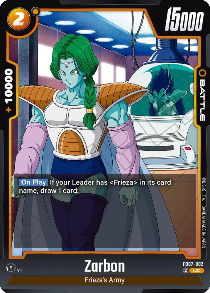 Zarbon FB07-082 card from Wish For Shenron
