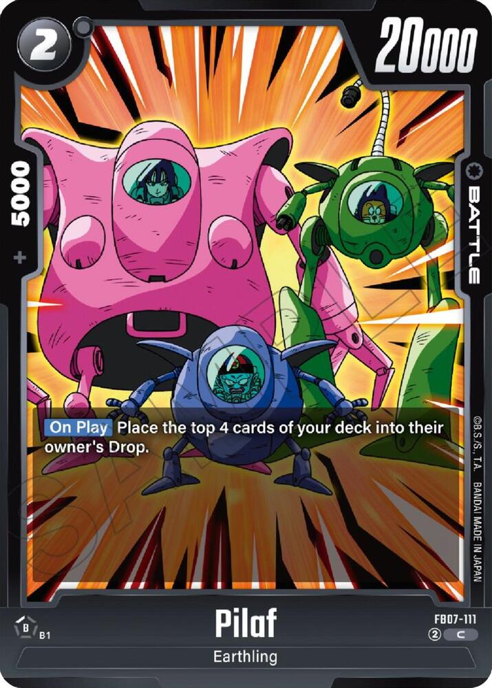 Pilaf FB07-111 card from Wish For Shenron