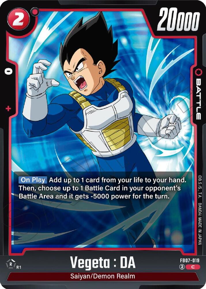 Vegeta : DA FB07-019 card from Wish For Shenron