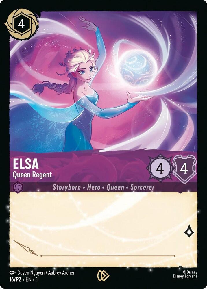 Elsa - Queen Regent 16 card from Disney Lorcana Promo Cards
