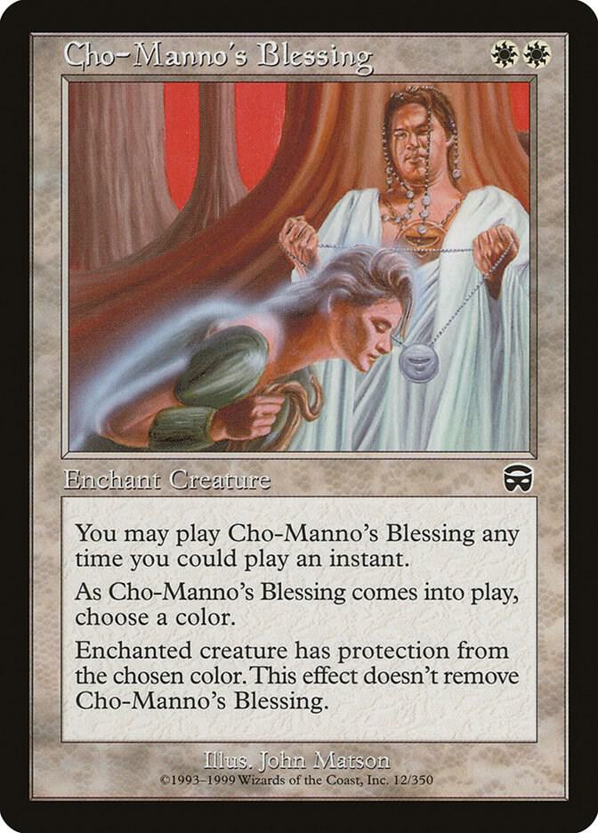 Cho-Manno's Blessing 12 card from Mercadian Masques