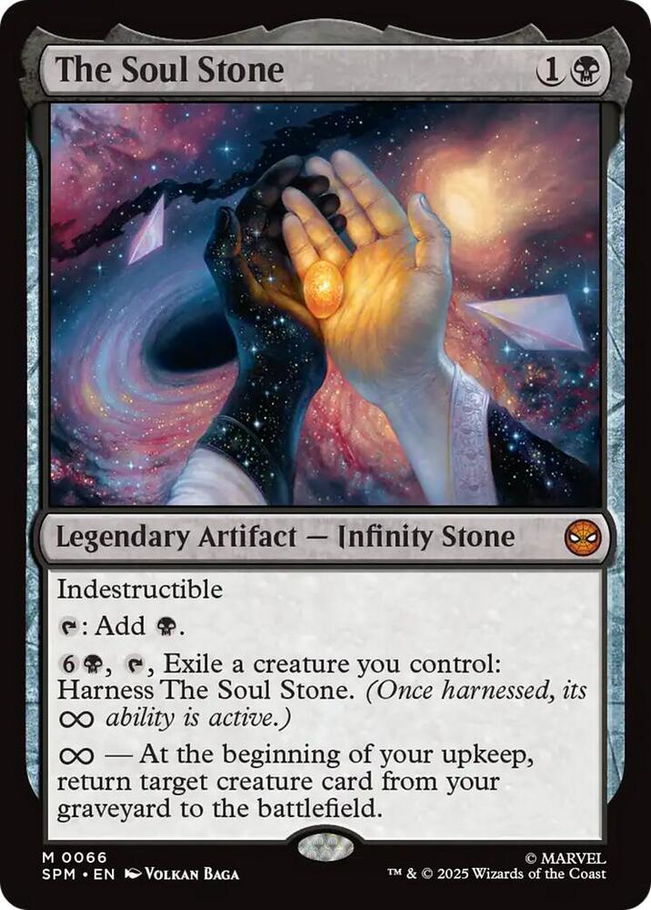The Soul Stone 66 card from Marvel's Spider-Man