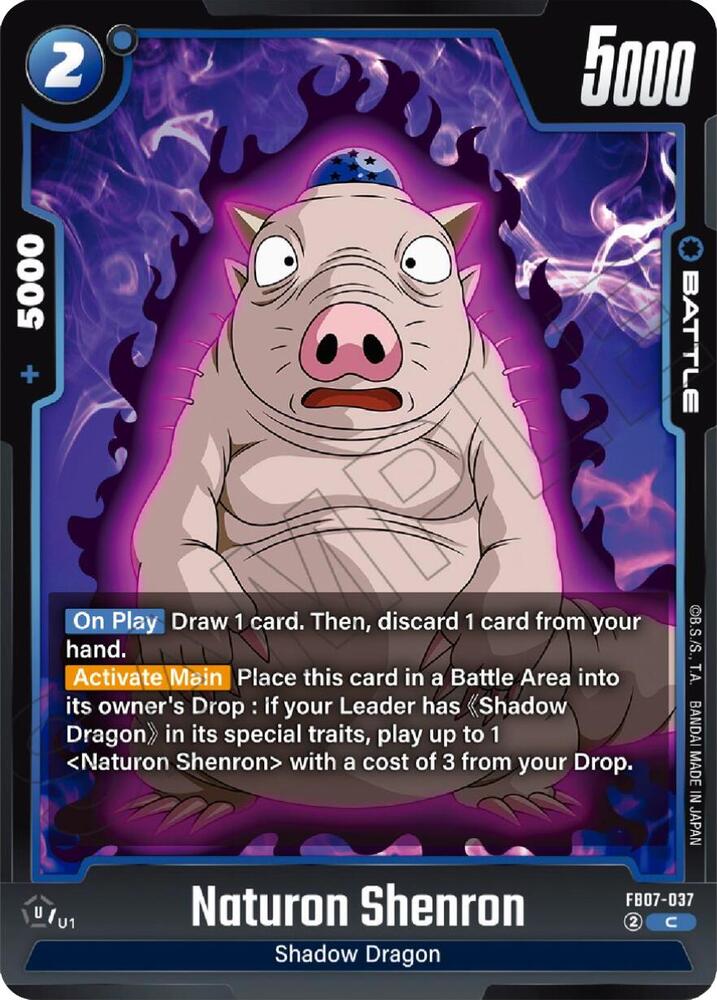 Naturon Shenron FB07-037 card from Wish For Shenron