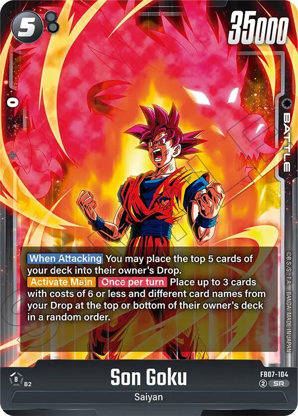 Son Goku FB07-104 card from Wish For Shenron