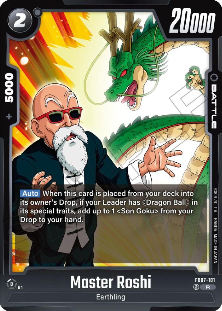 Master Roshi FB07-101 card from Wish For Shenron