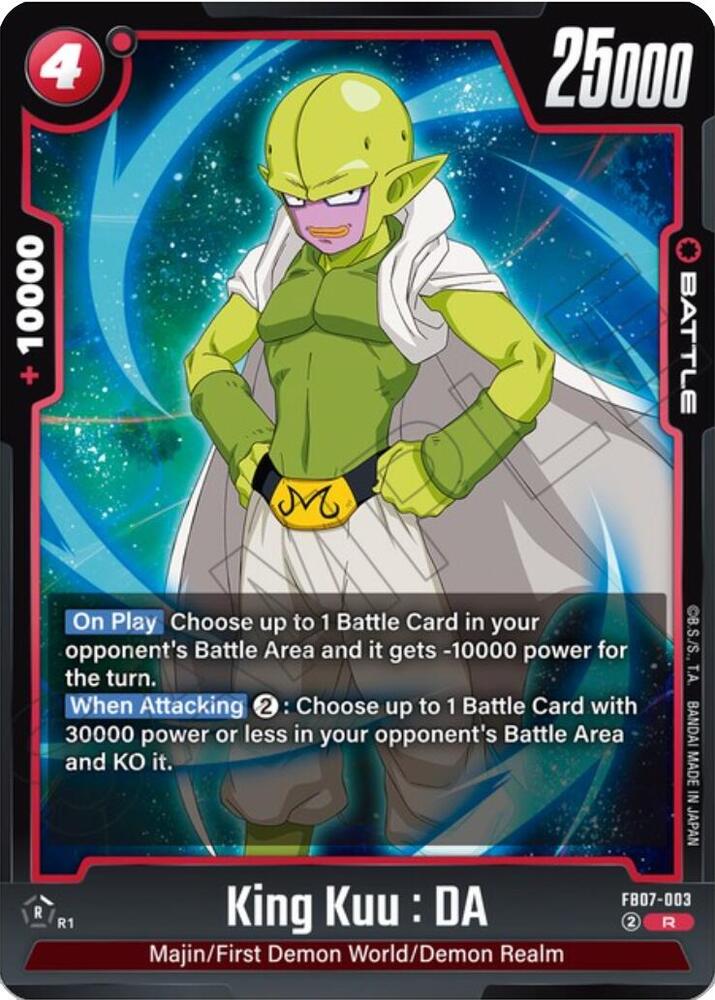 King Kuu : DA FB07-003 card from Wish For Shenron