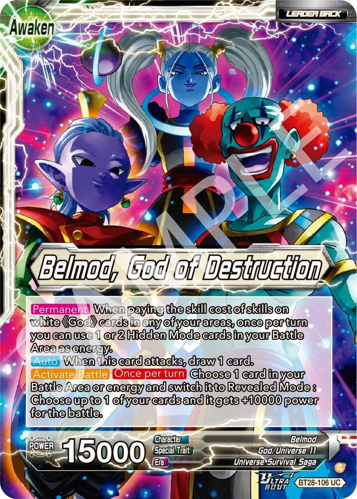 Belmod // Belmod, God of Destruction BT28-106 card from Prismatic Clash