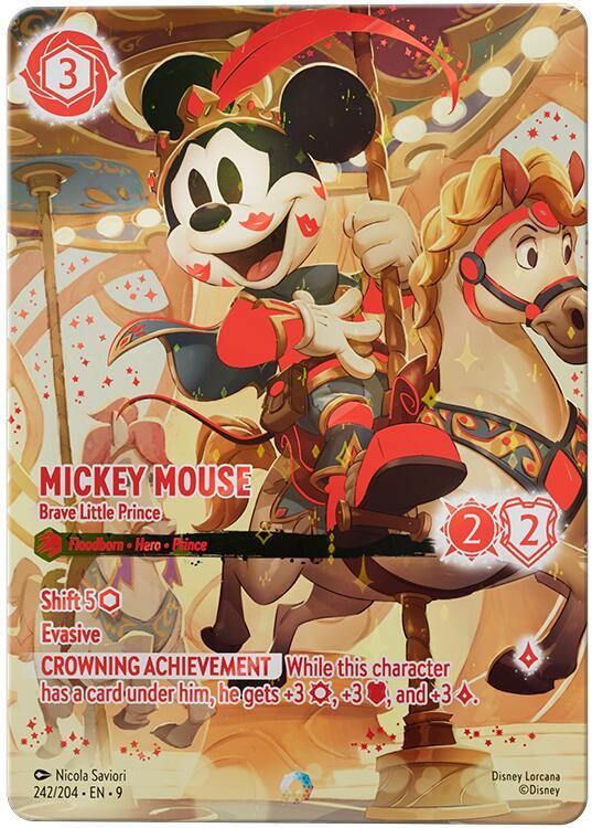 Mickey Mouse - Brave Little Prince (Iconic) 242/204 card from Fabled
