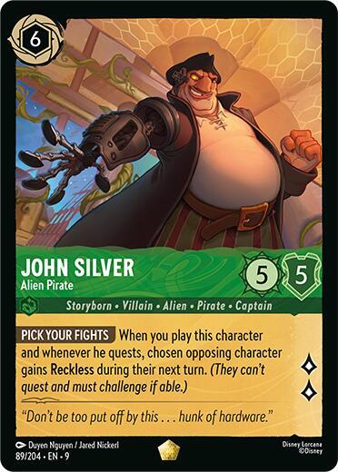 John Silver - Alien Pirate 89/204 card from Fabled