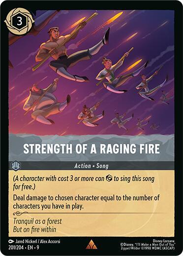 Strength of a Raging Fire 201/204 card from Fabled
