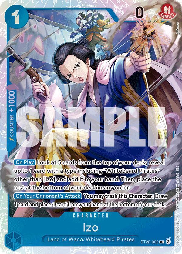 Izo ST22-002 card from Starter Deck 22: Ace & Newgate