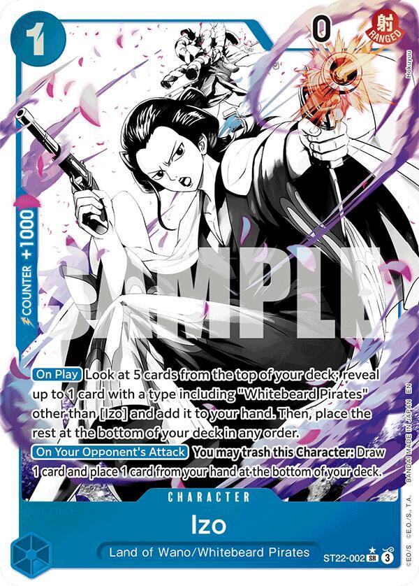 Izo (Parallel) ST22-002 card from Starter Deck 22: Ace & Newgate