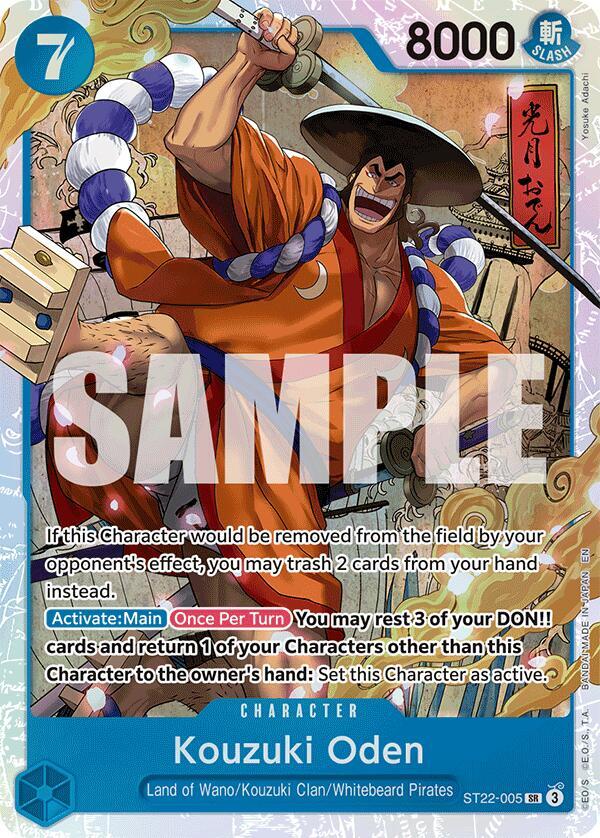 Kouzuki Oden ST22-005 card from Starter Deck 22: Ace & Newgate