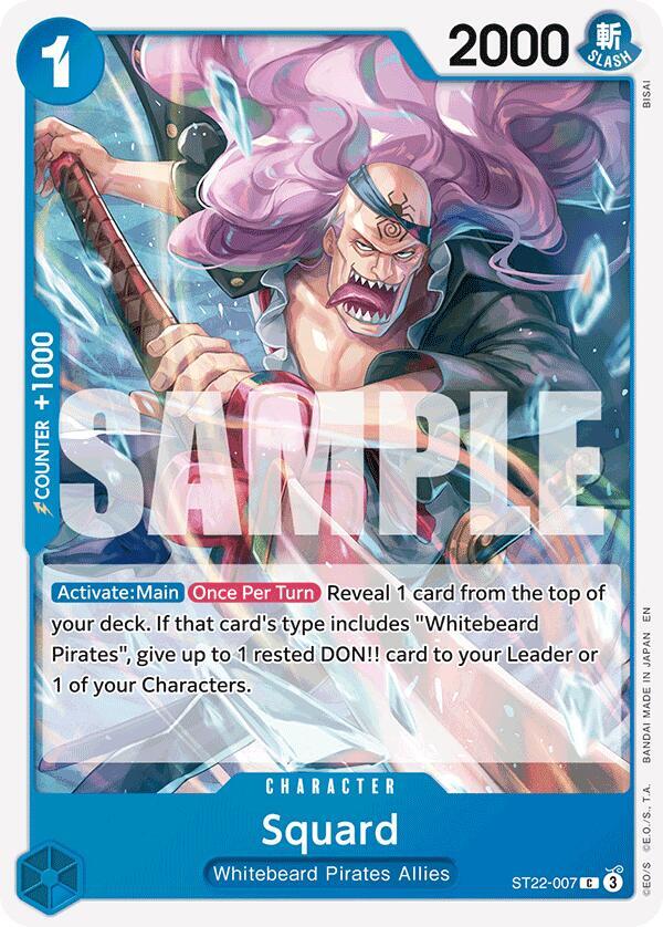Squard ST22-007 card from Starter Deck 22: Ace & Newgate