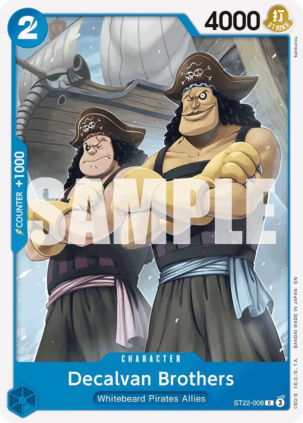 Decalvan Brothers ST22-008 card from Starter Deck 22: Ace & Newgate