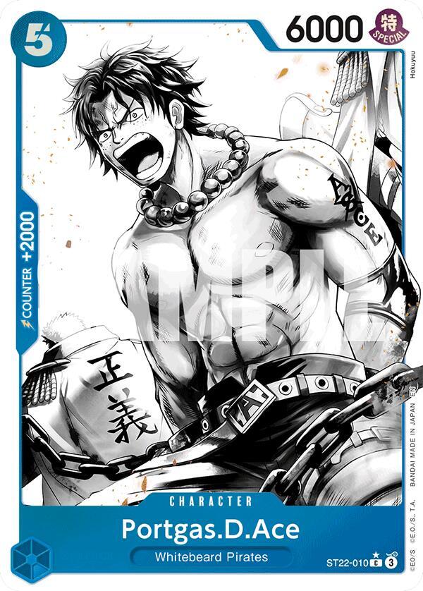 Portgas.D.Ace (Parallel) ST22-010 card from Starter Deck 22: Ace & Newgate