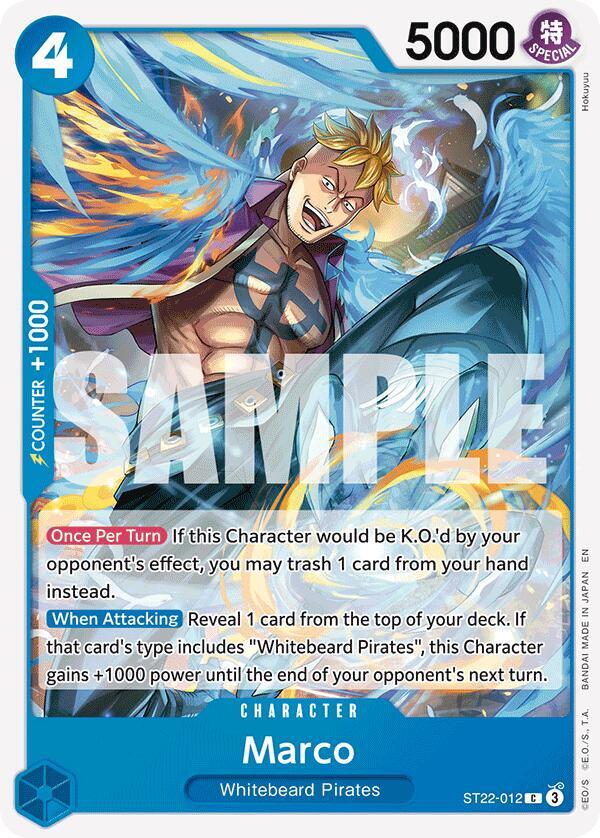 Marco ST22-012 card from Starter Deck 22: Ace & Newgate