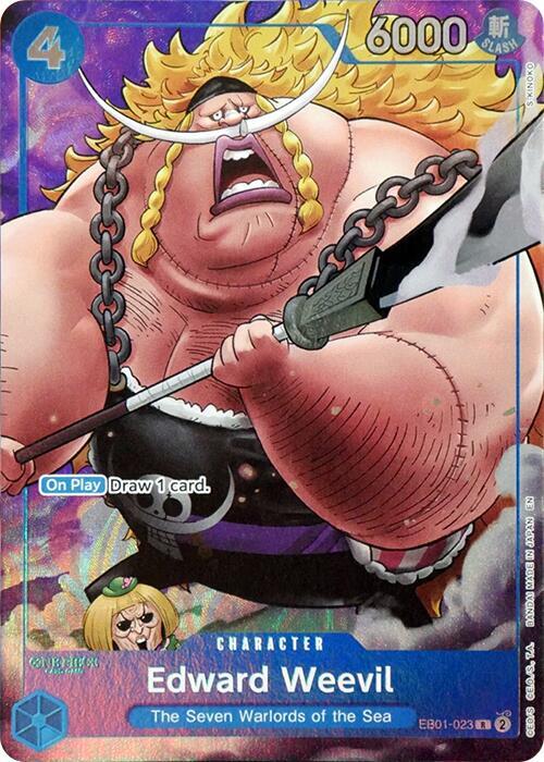 Edward Weevil (Seven Warlords of the Sea Binder Set) EB01-023 card from One Piece Promotion Cards