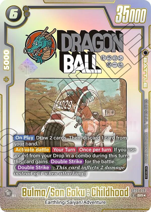 Bulma/Son Goku : Childhood SB01-057 card from Tournament and Championship Promos