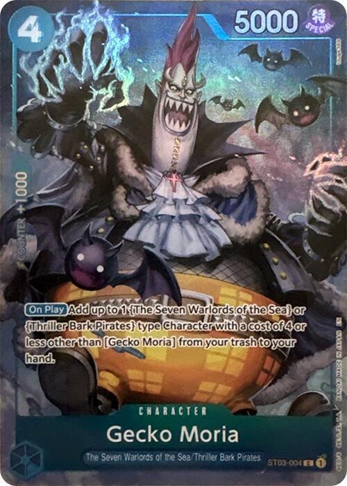 Gecko Moria (Seven Warlords of the Sea Binder Set) ST03-004 card from One Piece Promotion Cards