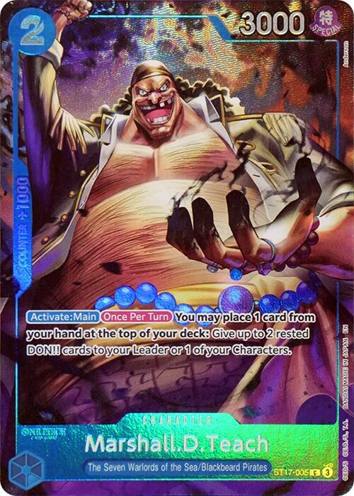 Marshall.D.Teach (Seven Warlords of the Sea Binder Set) ST17-005 card from One Piece Promotion Cards