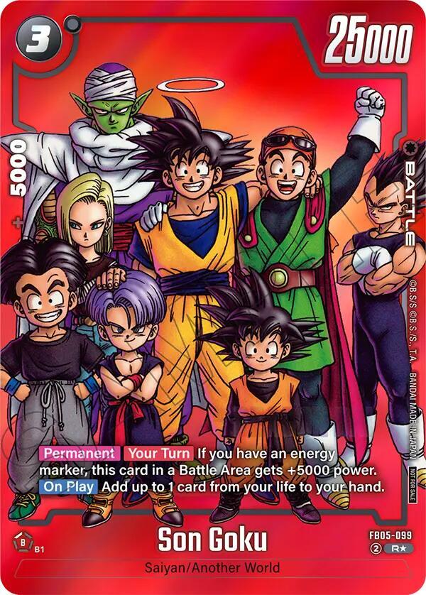 Son Goku (Limited Pack MANGA Version 01) FB05-099 card from Tournament and Championship Promos