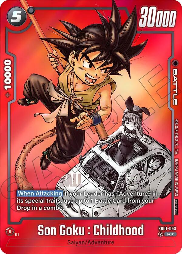Son Goku : Childhood (Limited Pack MANGA Version 01) SB01-053 card from Tournament and Championship Promos