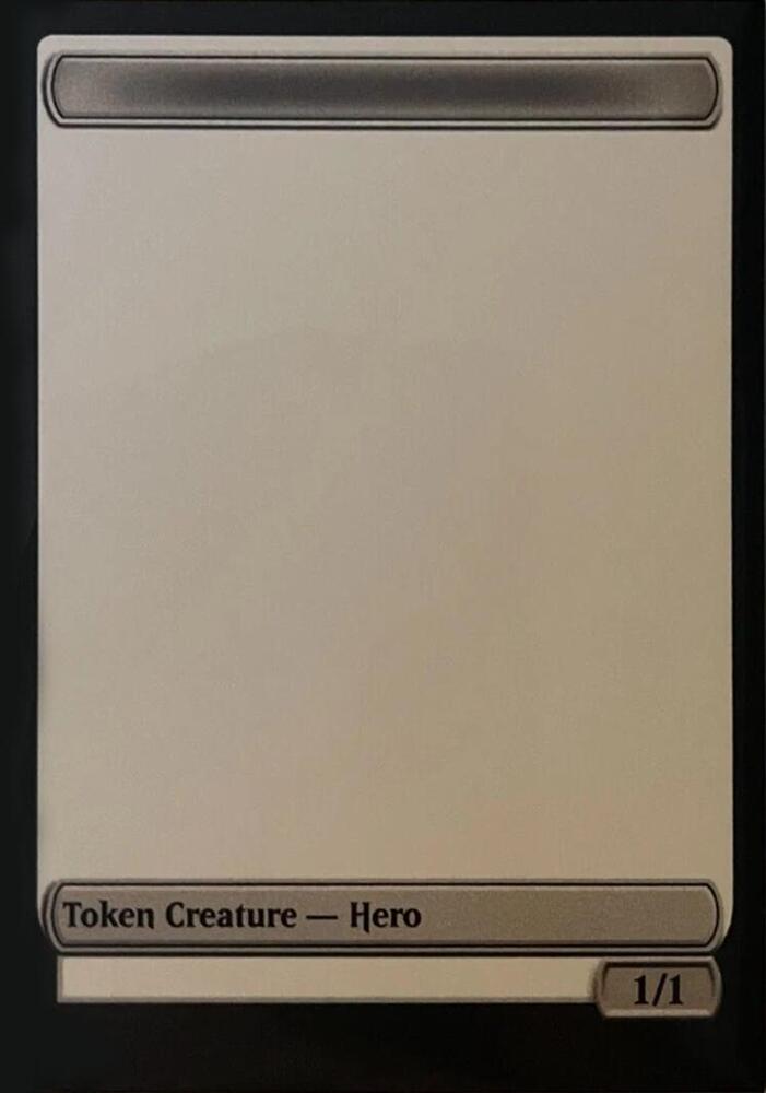 Blank Hero Token card from Unique and Miscellaneous Promos