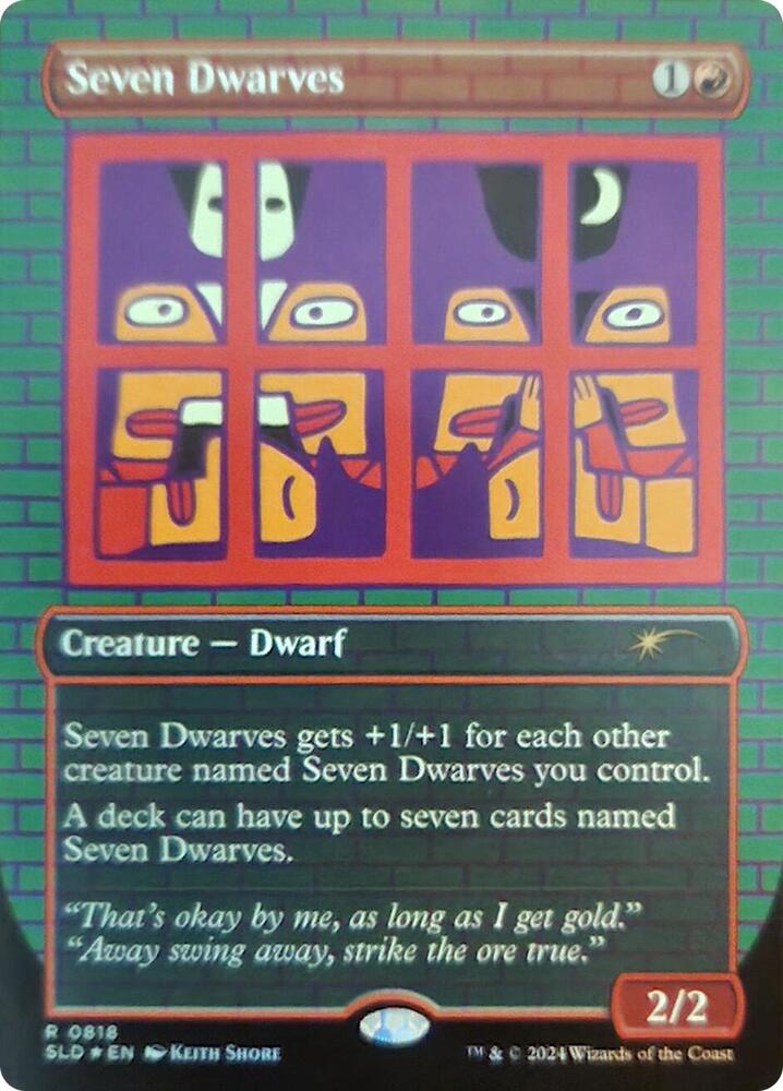 Seven Dwarves (Rainbow Foil) 818 card from Secret Lair Drop Series