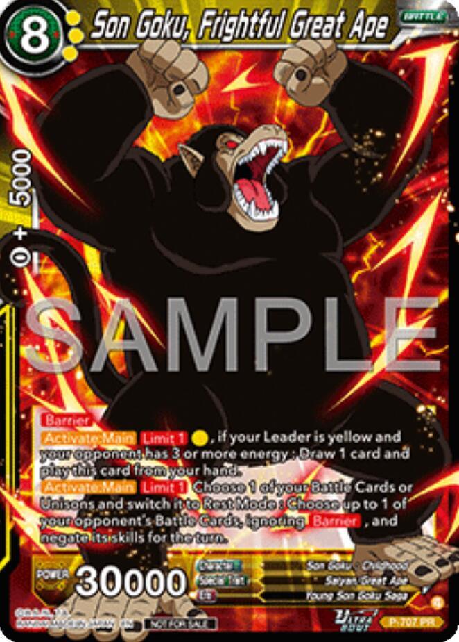 Son Goku, Frightful Great Ape (Ultra-Bout Series Tournament Pack Vol.13) P-707 card from Tournament Promotion Cards